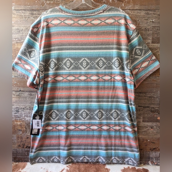 NWT Rock and Roll Denim Aztec Print Tee - Picture 13 of 15